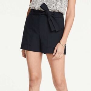 [Ann Taylor] Tailored Black Belted Shorts
